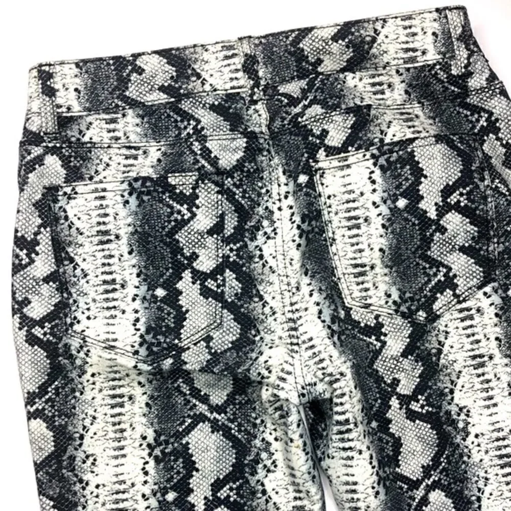 Tinseltown 7 Snakeskin Print Jeans – High Rise Stretch Skinny